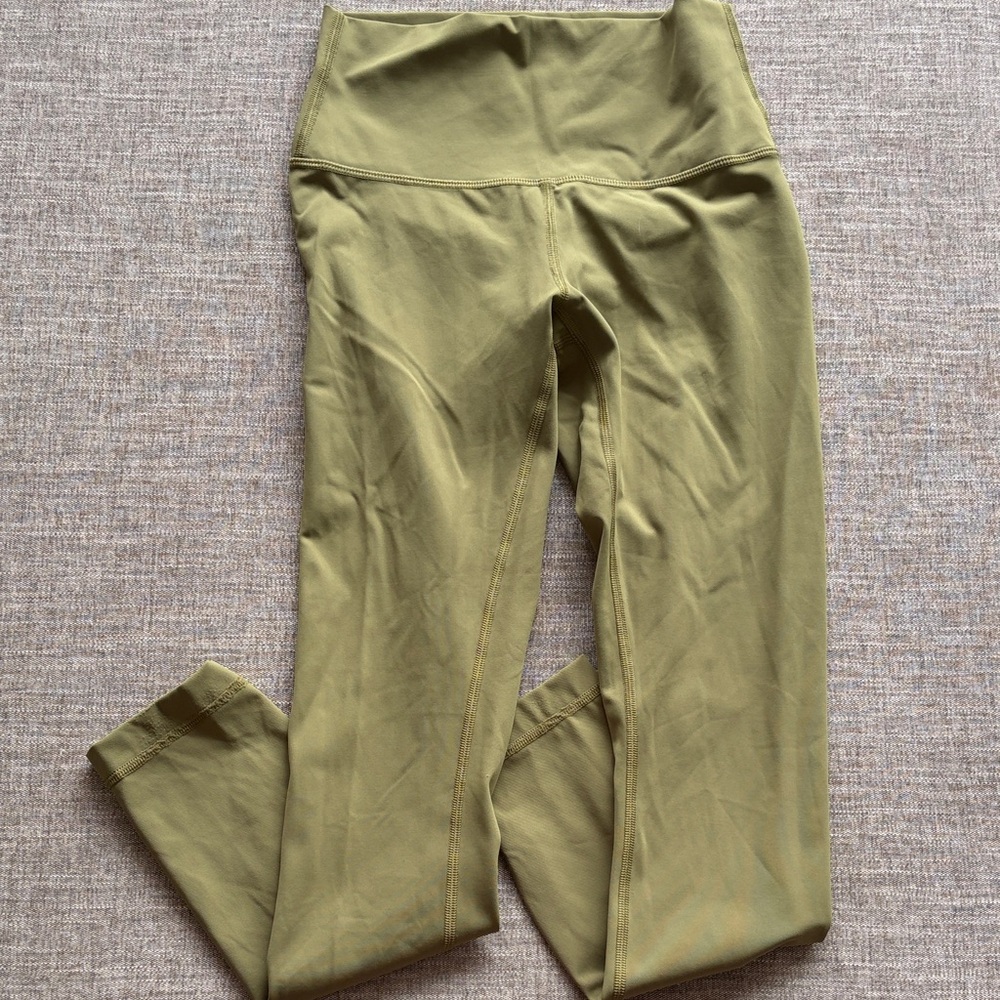lululemon athletica bright Olive Green Leggings